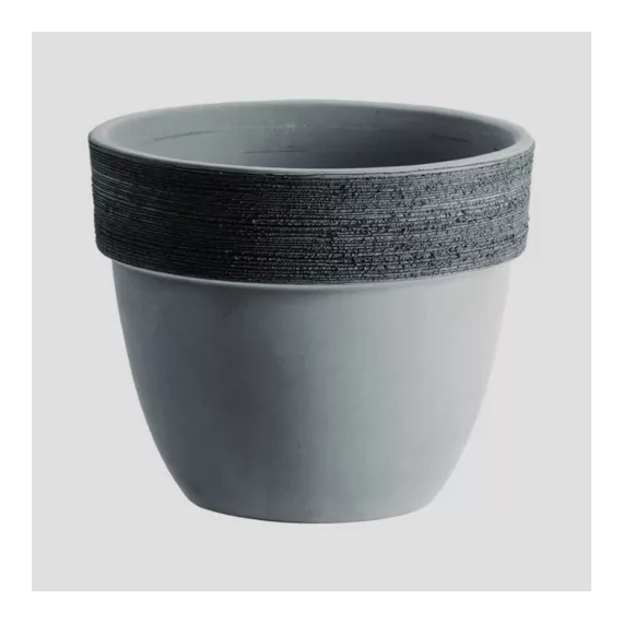 Virágcserép Patavium szürke húzott 30cm