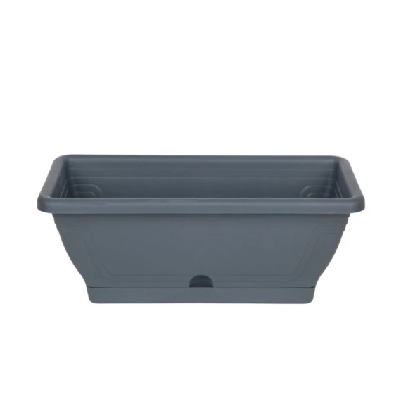 Antracit műanyag balkon láda 60 cm